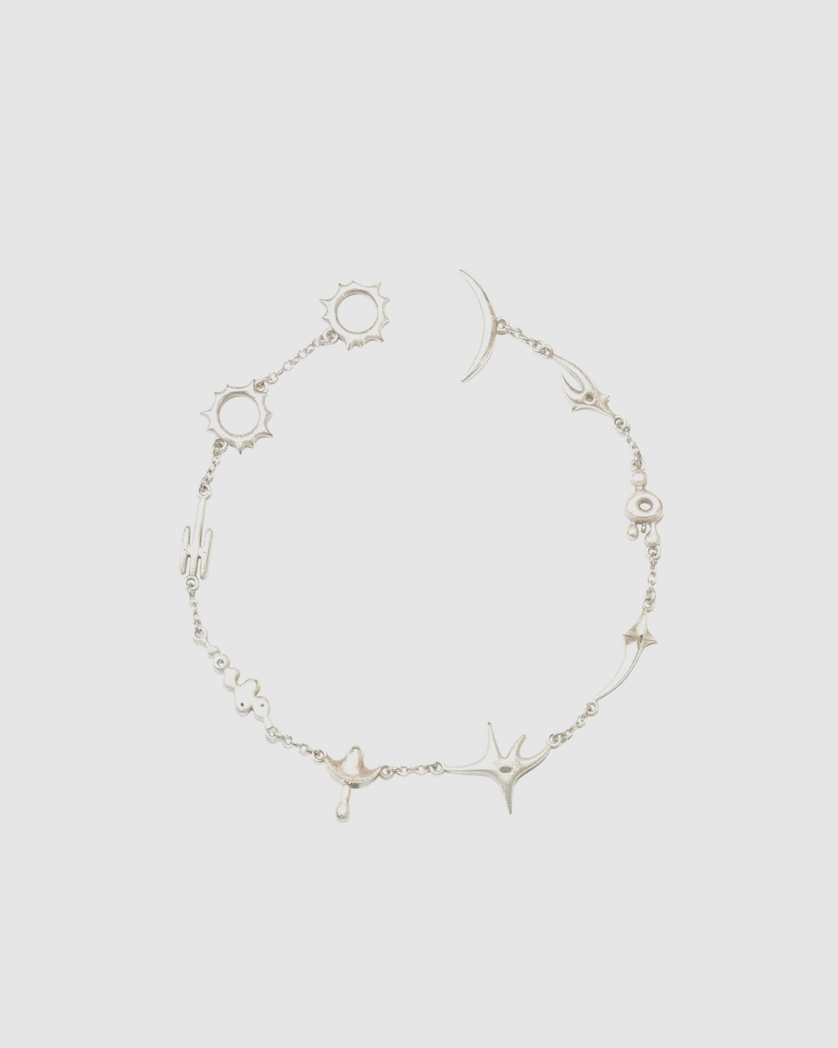 SEPT - Matte White 925 Silver Bracelet/Necklace