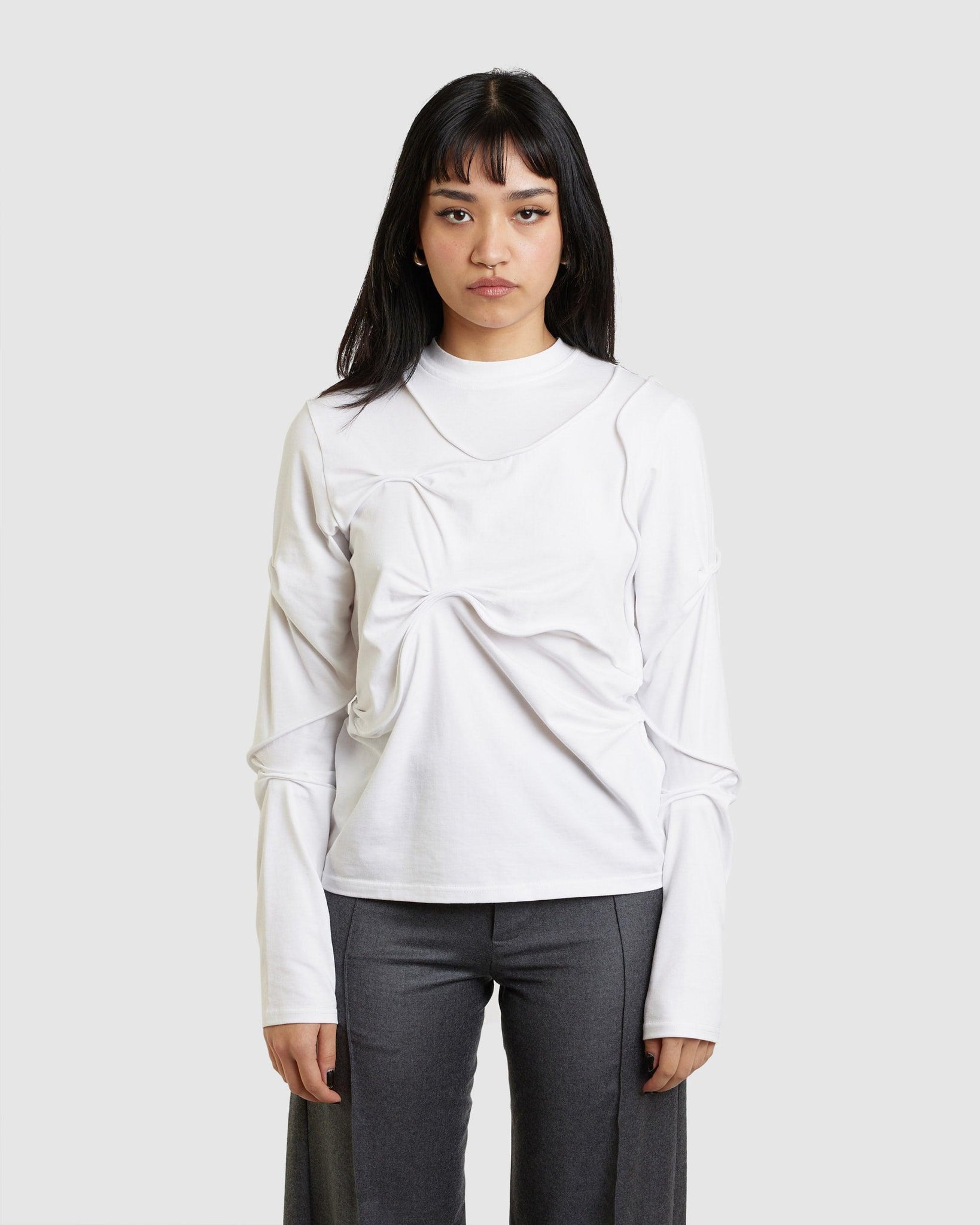 White Lyn Top (W) - {{ collection.title }} - Chinatown Country Club 
