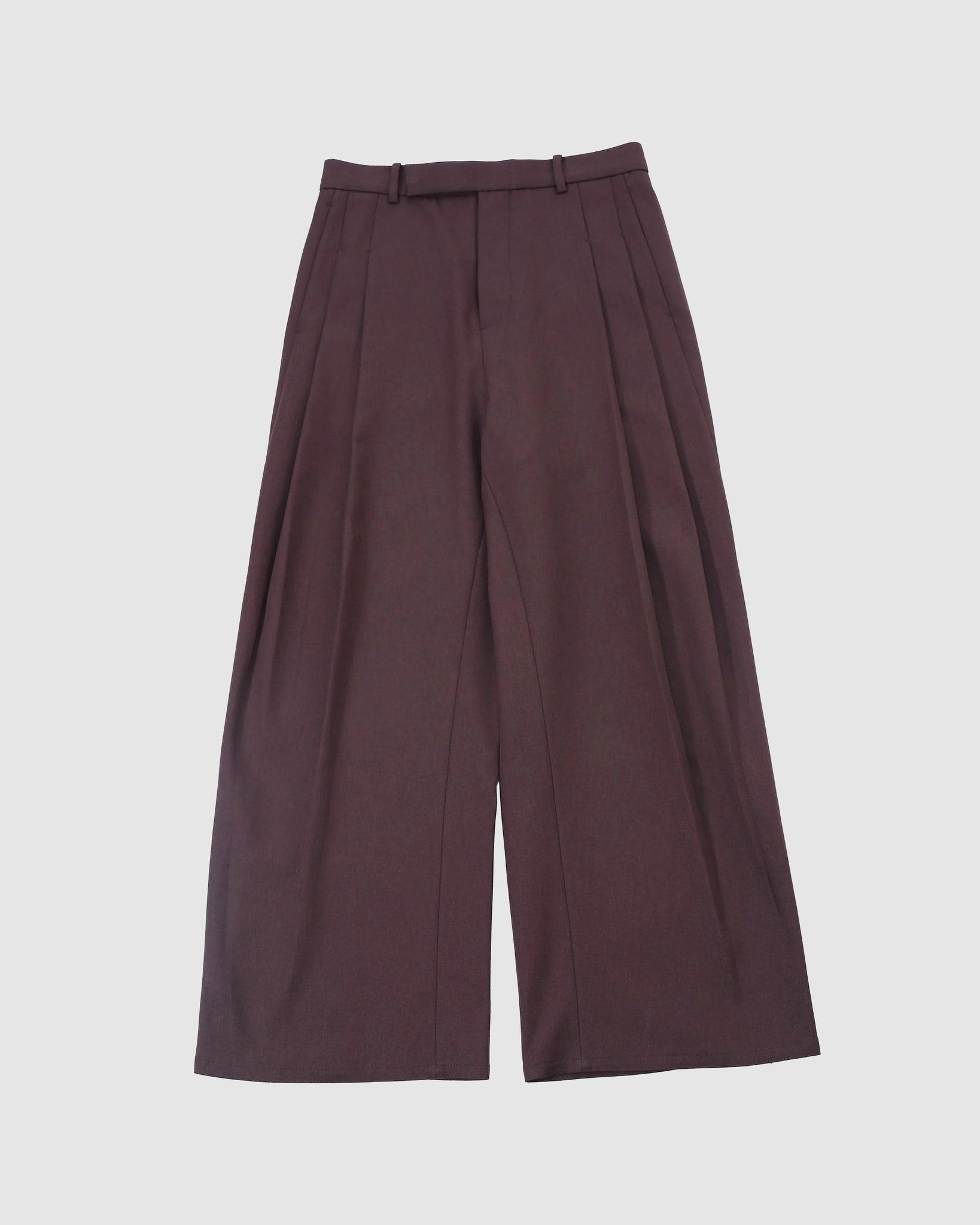Wide Leg Pants Deep Claret - {{ collection.title }} - Chinatown Country Club 