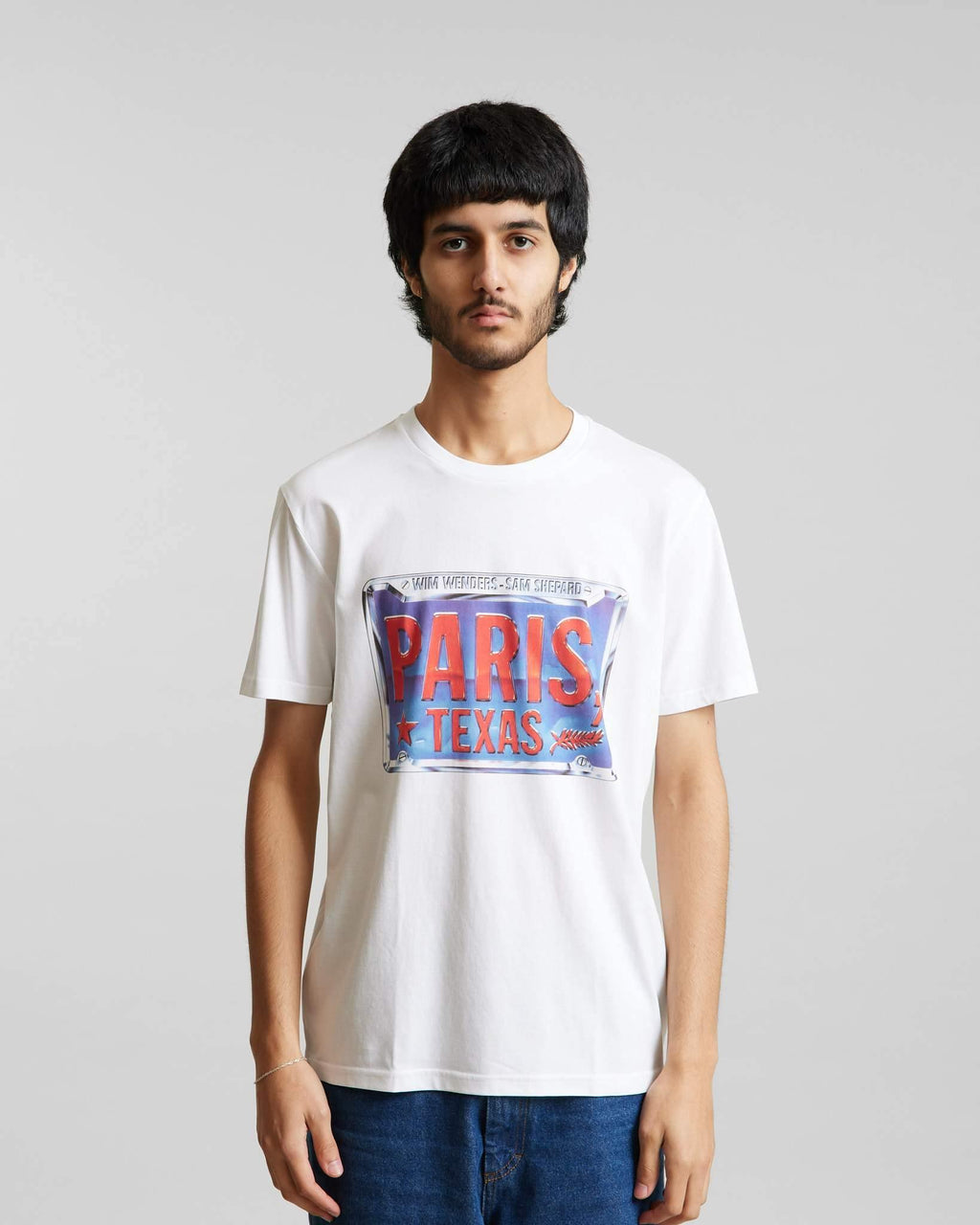 Wim Wenders Paris Texas License Plate T-Shirt - {{ collection.title }} - Chinatown Country Club 