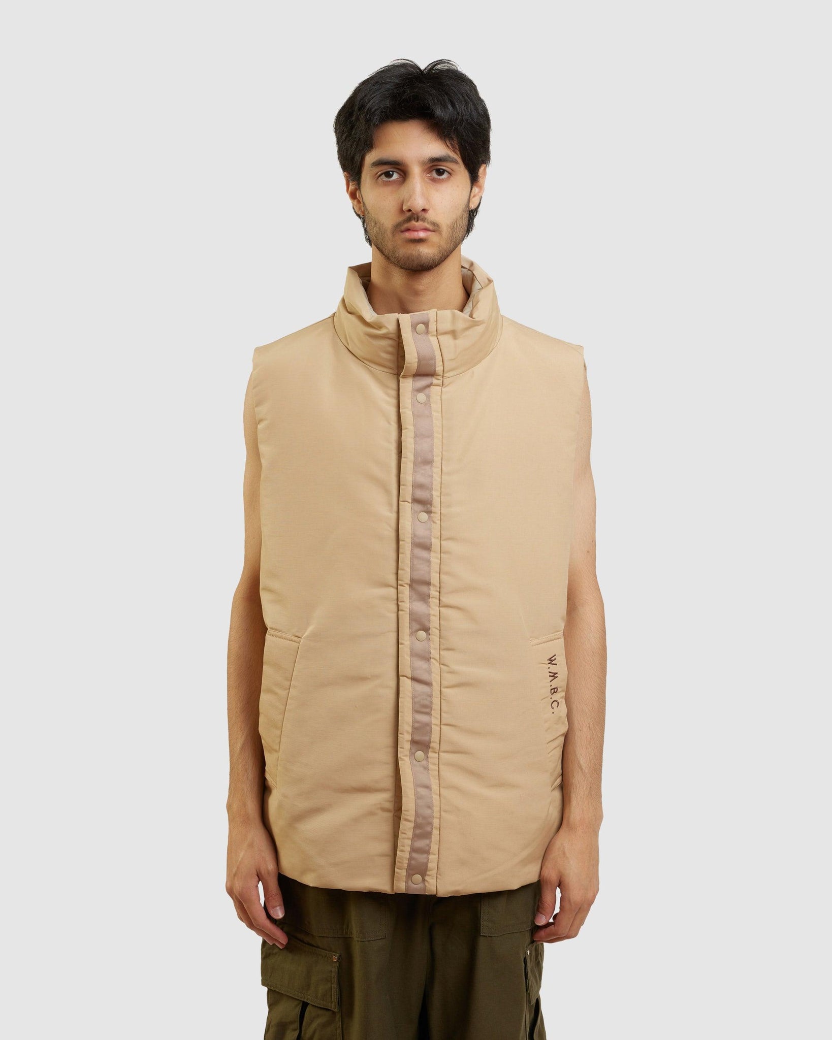 White Mountaineering V-neck long-sleeve jacket - Brown
