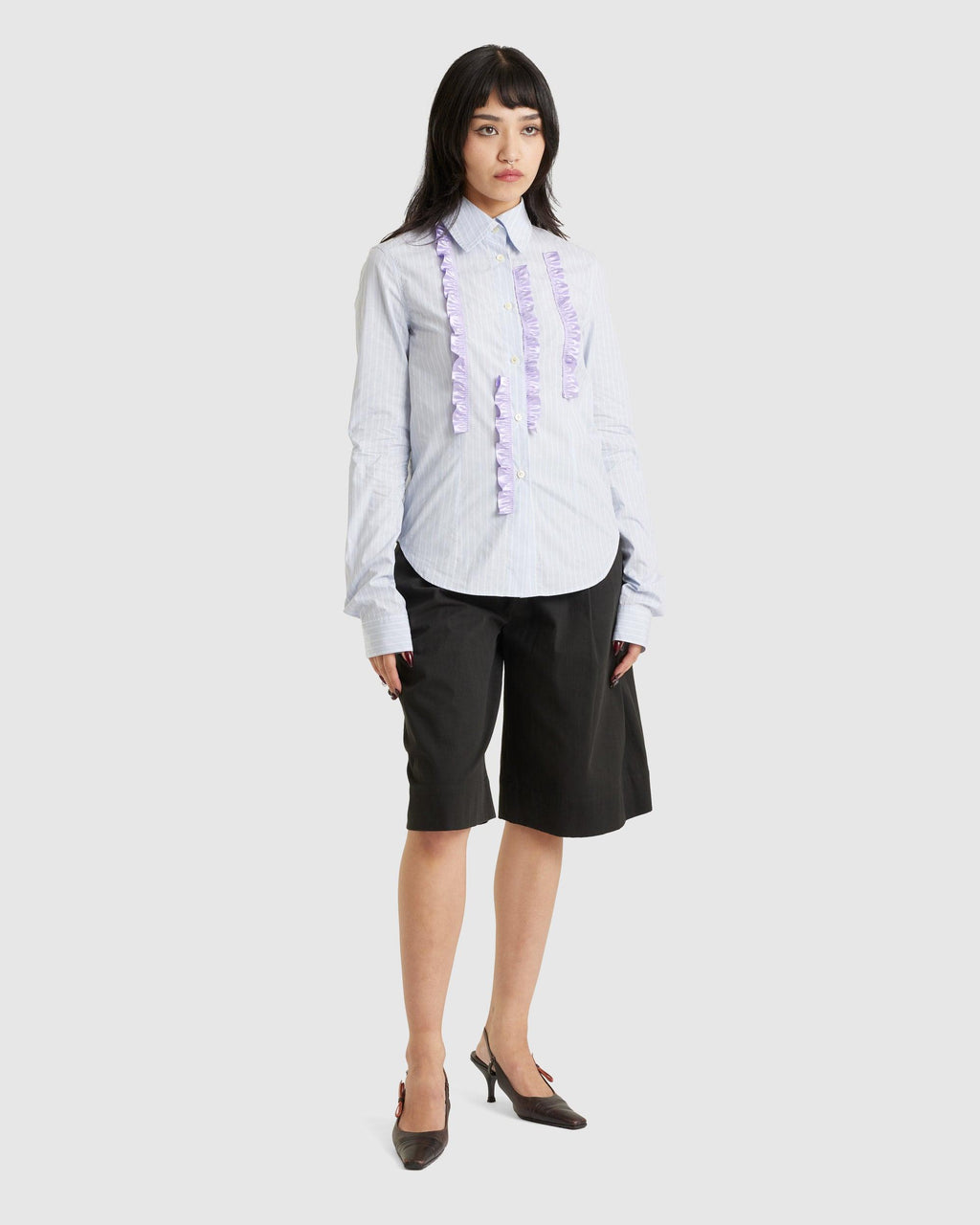Womens Ribbon Slim Shirt - {{ collection.title }} - Chinatown Country Club 