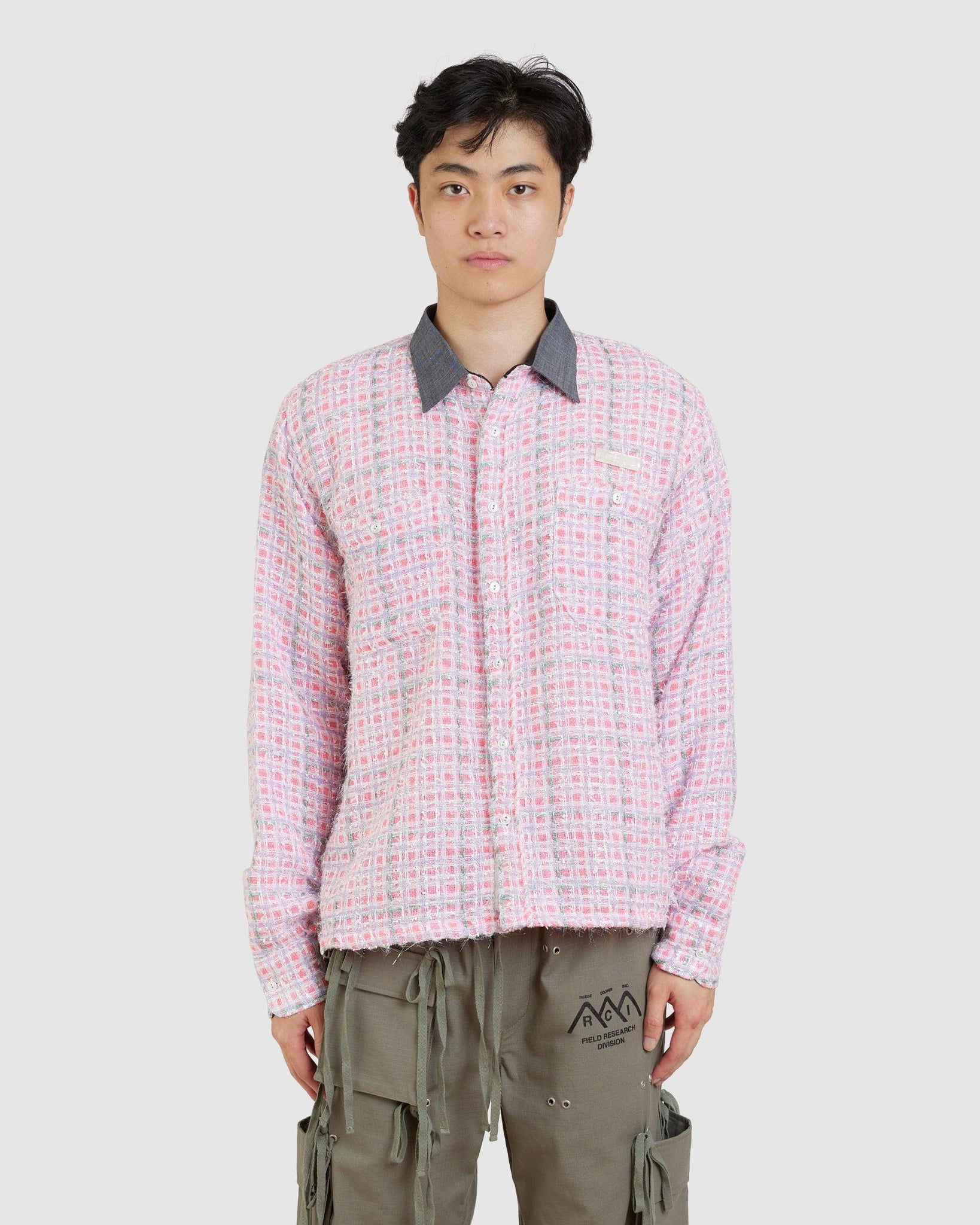 Work Shirt Boucle V.Wool Plaid - {{ collection.title }} - Chinatown Country Club 