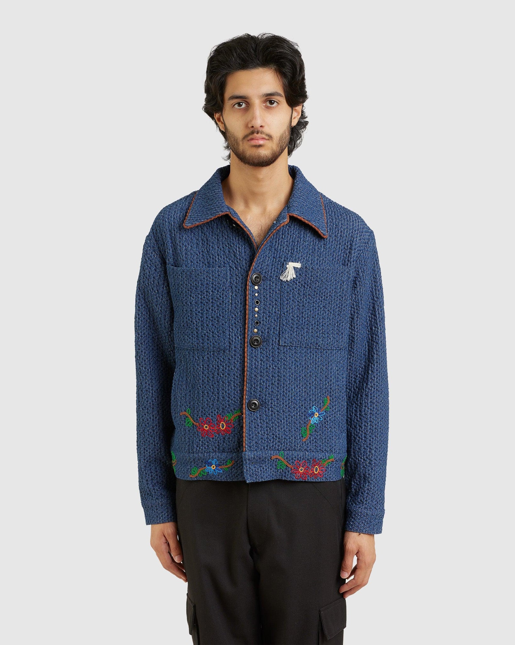 Woven Denim Hampton Work Jacket Blue - {{ collection.title }} - Chinatown Country Club 