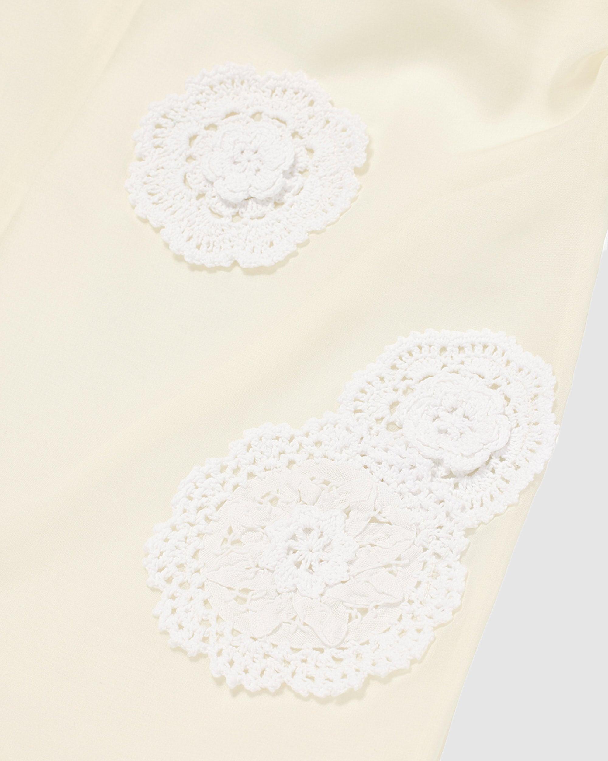 Woven Flower Applique Skirt - {{ collection.title }} - Chinatown Country Club 
