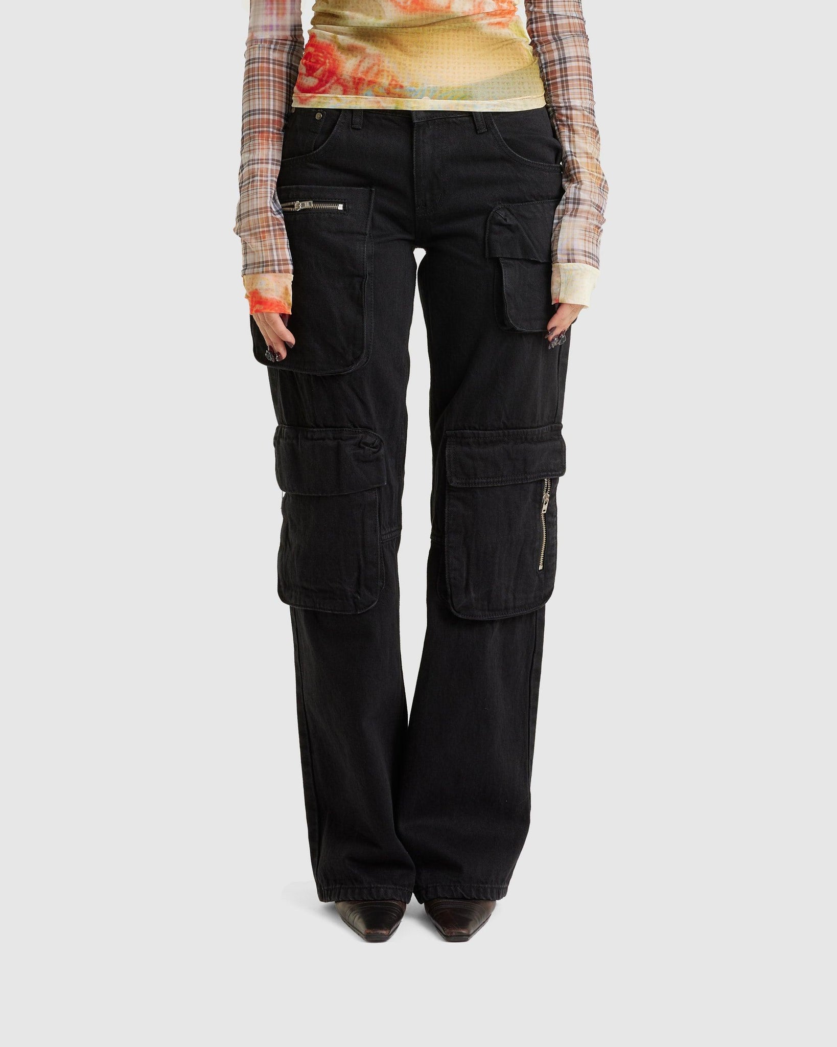 Woven Pocket Cargo Jean - {{ collection.title }} - Chinatown Country Club 