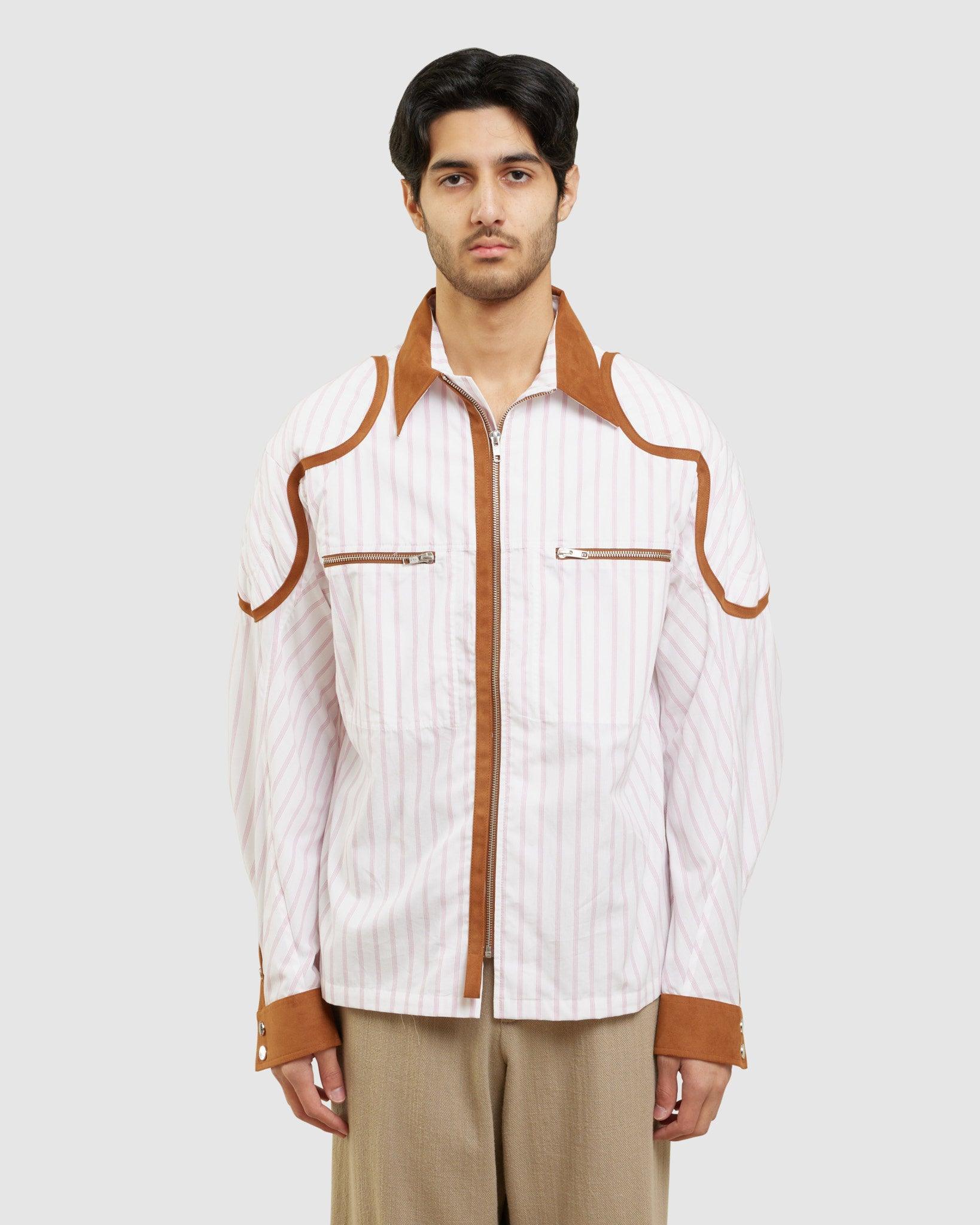 Yasuf Shirt Pink Stripes - {{ collection.title }} - Chinatown Country Club 