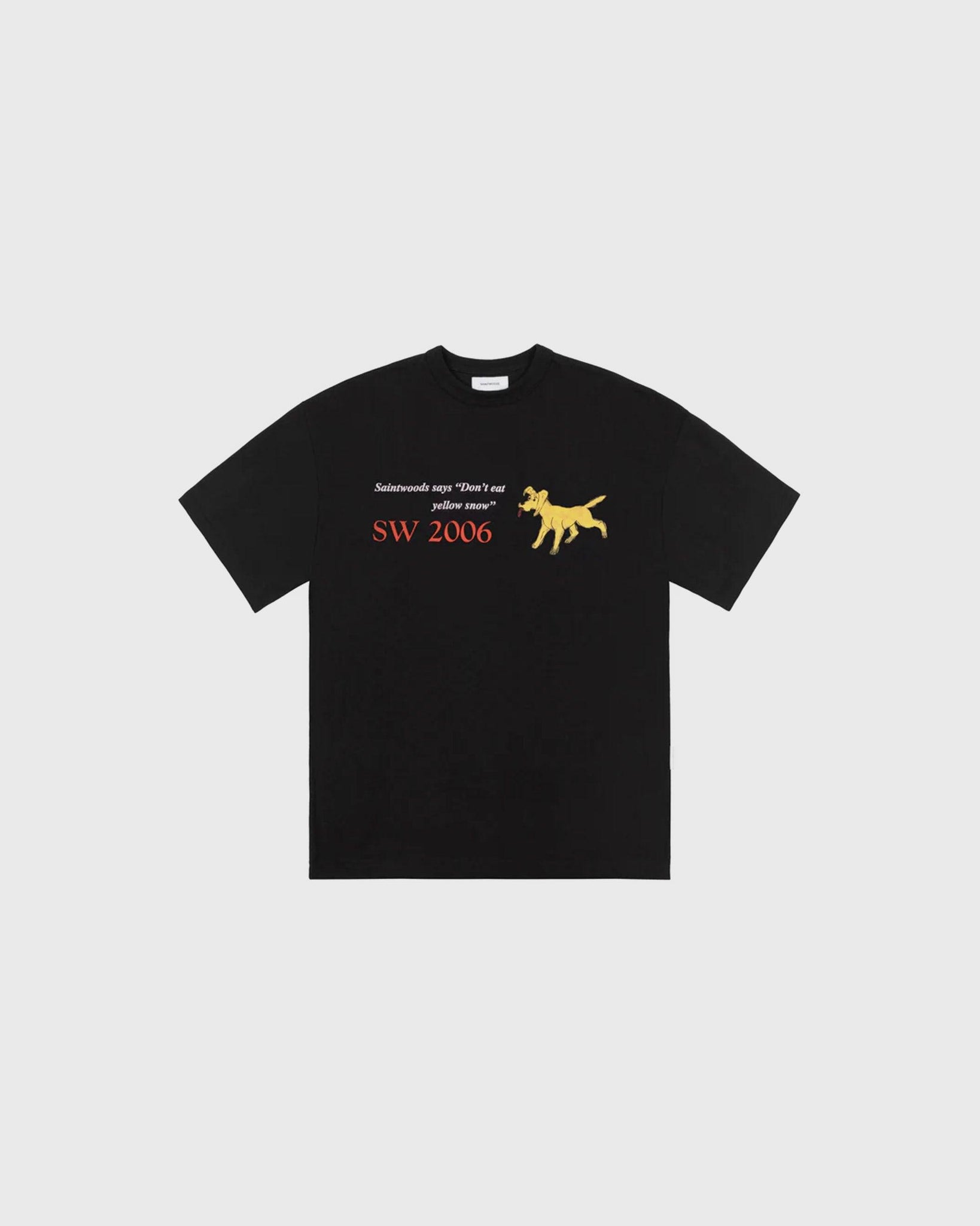 Yellow Snow Tee Black - {{ collection.title }} - Chinatown Country Club 